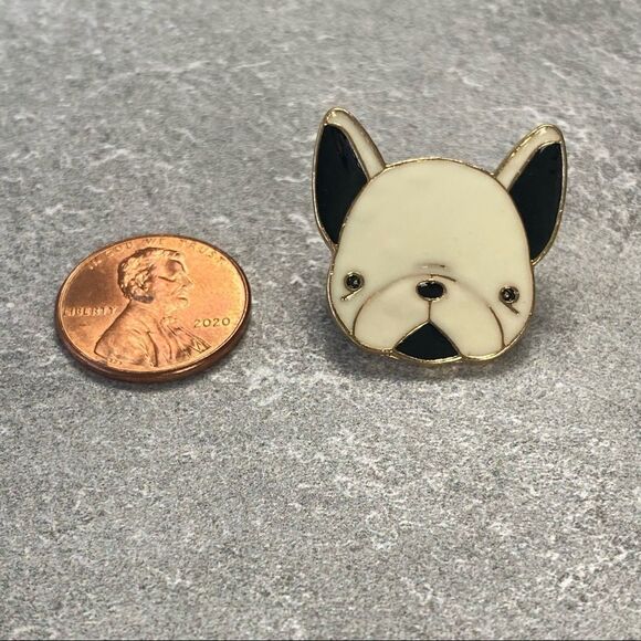 Frenchie Enamel Pin/ Brooch Lapel - Picture 3 of 6